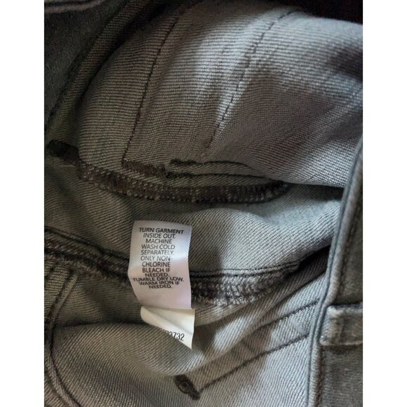 J Jill Jeans Womens 16 Petite Gray Denim High Rise Flare Stretch Medium Wash - Picture 8 of 13